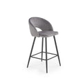 Scaun bar H96, gri, 48x49x89 cm