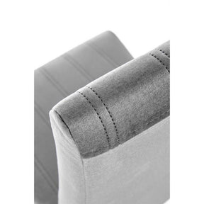 Scaun DIEGO 3, stofa catifelata gri deschis, 47x59x99 cm