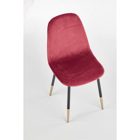 Scaun tapitat K379, rosu, 45x48x88 cm