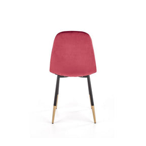 Scaun tapitat K379, rosu, 45x48x88 cm