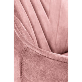 Scaun ergonomic pentru birou Rico, roz, 51x54x81/91cm
