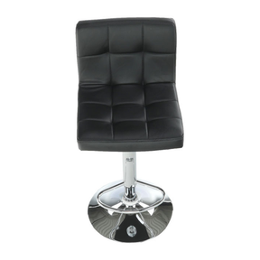 Scaun de bar KANDY NEW, piele ecologica neagra, 40x41x87-107 cm.