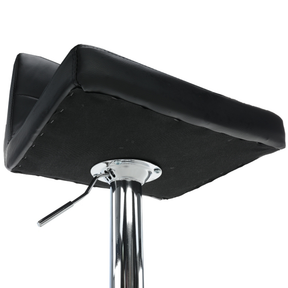 Scaun de bar KANDY NEW, piele ecologica neagra, 40x41x87-107 cm.