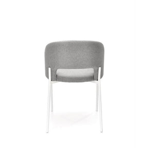 Scaun K486, stofa gri/alb, 51x57x77 cm