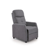Fotoliu recliner Felipe 2, catifea gri, 64x84x103 cm