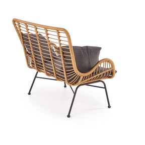 Canapea gradina IKARO XL, stejar/gri, 120x70x96 cm