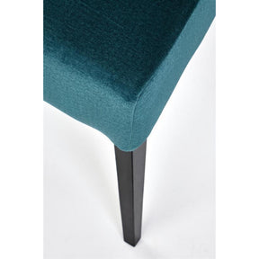 Scaun CLARION 2, negru/turcoaz, 42X58X97 cm