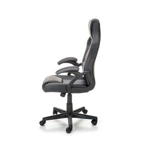 Scaun birou BERKEL cu mecanism TILT, negru/gri, 62x63x108/117 cm