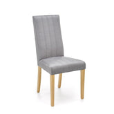 Scaun DIEGO 3, stofa catifelata gri deschis, 47x59x99 cm