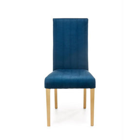 Scaun DIEGO 3, stofa catifelata albastru marin, 47x59x99 cm