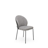 Scaun K471, stofa si piele ecologica gri, 50x58x85 cm