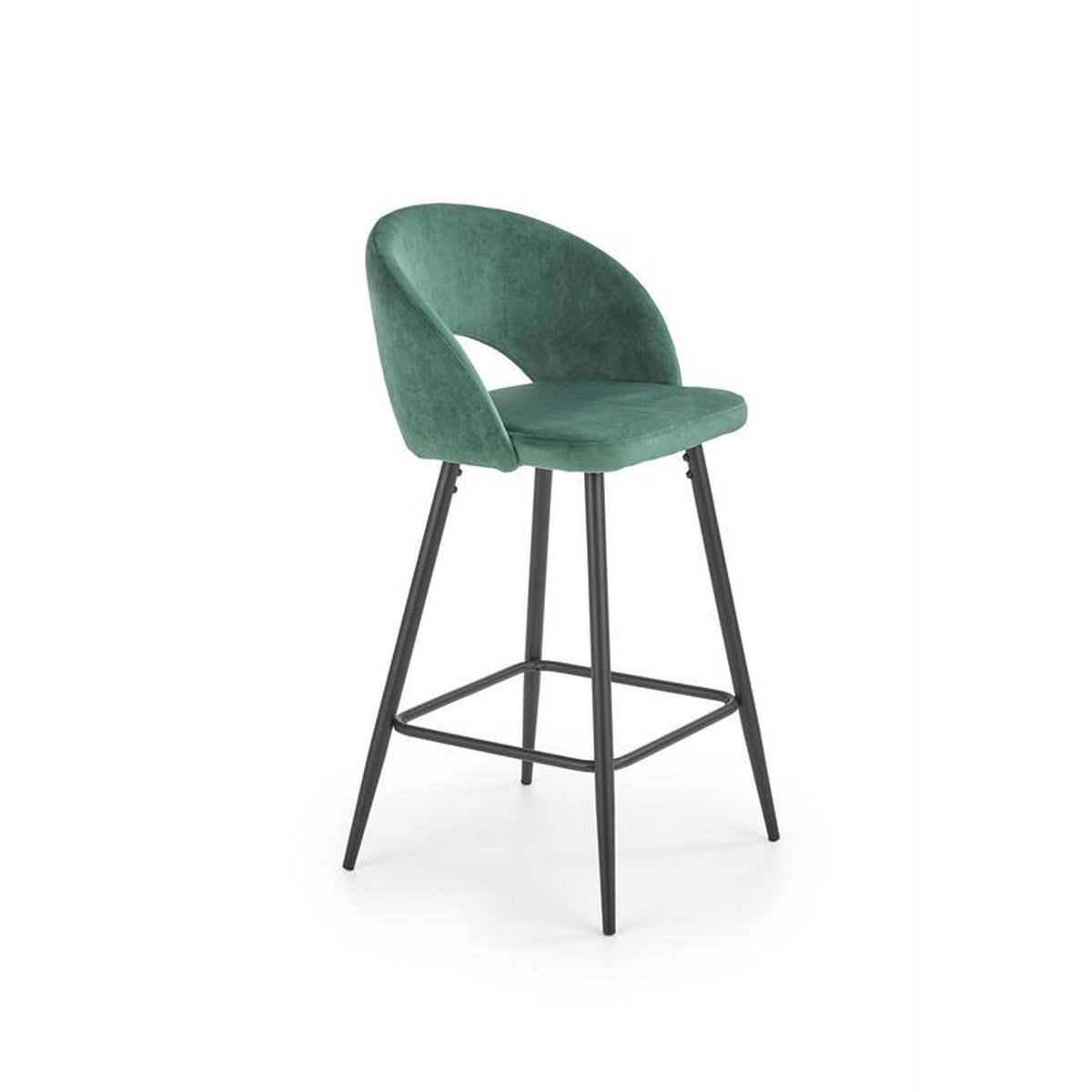 Scaun bar H96, verde, 48x49x89 cm