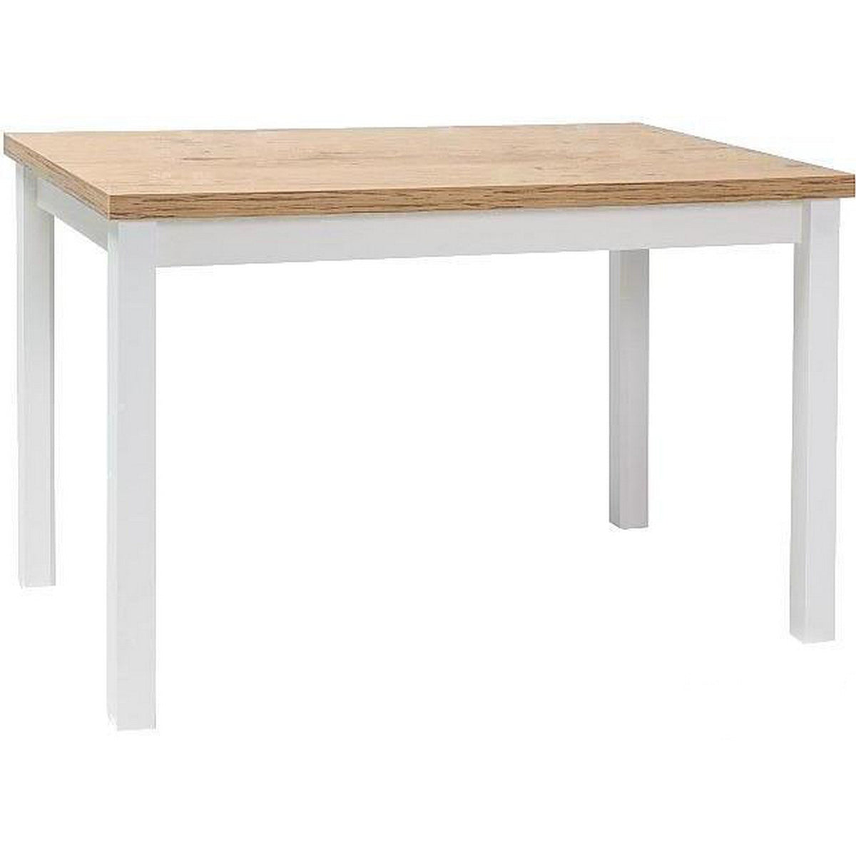 Masa stejar lancelot/alb ADAM, 120x68x75