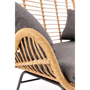 Canapea gradina IKARO XL, stejar/gri, 120x70x96 cm