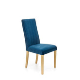 Scaun DIEGO 3, stofa catifelata albastru marin, 47x59x99 cm