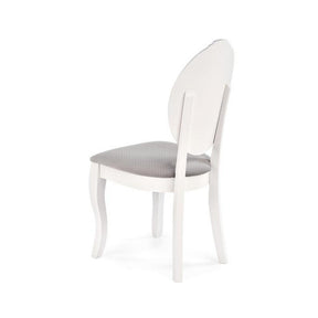 Scaun dining Velo, alb/gri, 44x53x96 cm