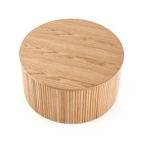Masuta cafea rotunda din lemn Woody, 80x41 cm