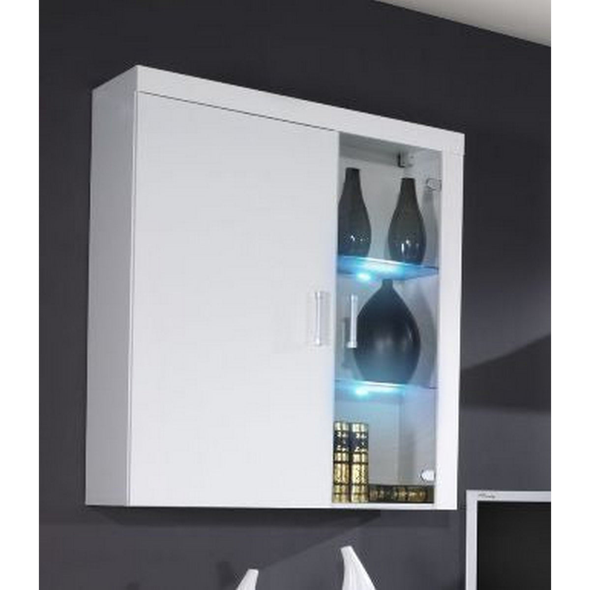 Vitrina suspendata SAMBA REG-4, alba