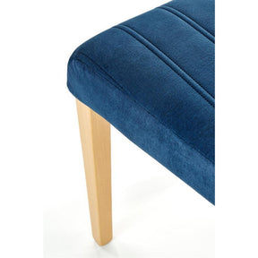 Scaun DIEGO 3, stofa catifelata albastru marin, 47x59x99 cm