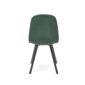 Scaun K462, stofa catifelata verde inchis, 45x57x82 cm