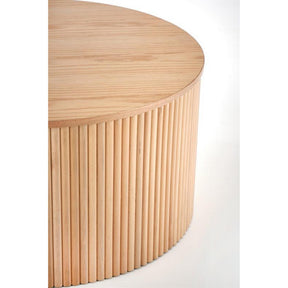 Masuta cafea rotunda din lemn Woody, 80x41 cm