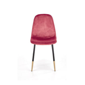 Scaun tapitat K379, rosu, 45x48x88 cm