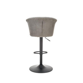 Scaun bar H104, gri, 55x53x90/112x61/83 cm