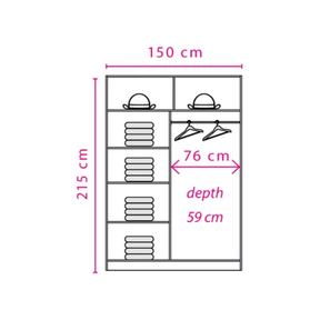 Dressing cu usi glisante EFFECT, stejar columbia