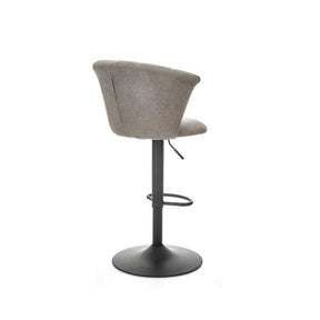 Scaun bar H104, gri, 55x53x90/112x61/83 cm