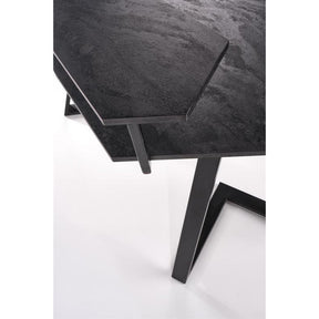Birou Forks, gri inchis/negru, 130x79x88 cm