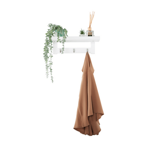 Raft din bambus alb JODA TYP 2, 48,5x12x8 cm