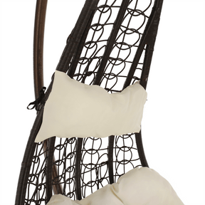 Balansoar suspendat KALEA 2 NEW, maro/crem, 105x105x195 cm.