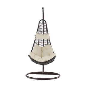 Balansoar suspendat KALEA 2 NEW, maro/crem, 105x105x195 cm.