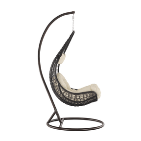 Balansoar suspendat KALEA 2 NEW, maro/crem, 105x105x195 cm.
