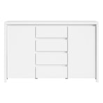 Comoda mata alba cu usi Kaspian, 143.5X40.5X92 CM