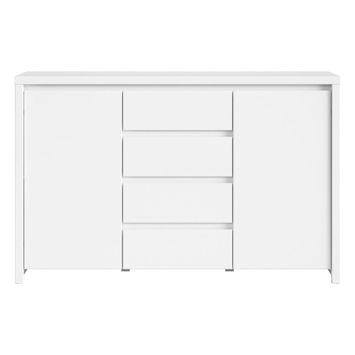 Comoda mata alba cu usi Kaspian, 143.5X40.5X92 CM