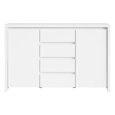 Comoda mata alba cu usi Kaspian, 143.5X40.5X92 CM