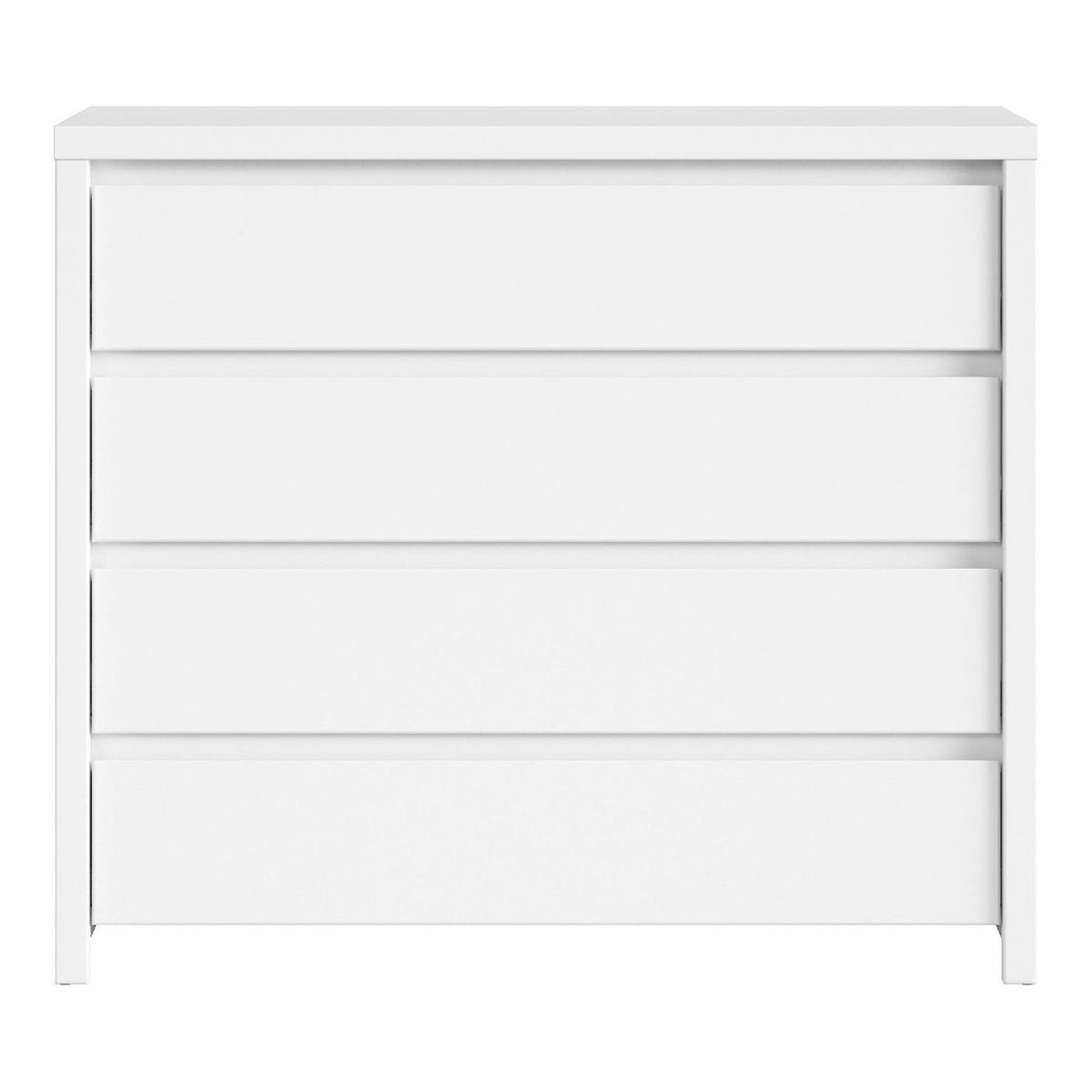 Comoda TV alba KASPIAN, 105X40.5X92 CM