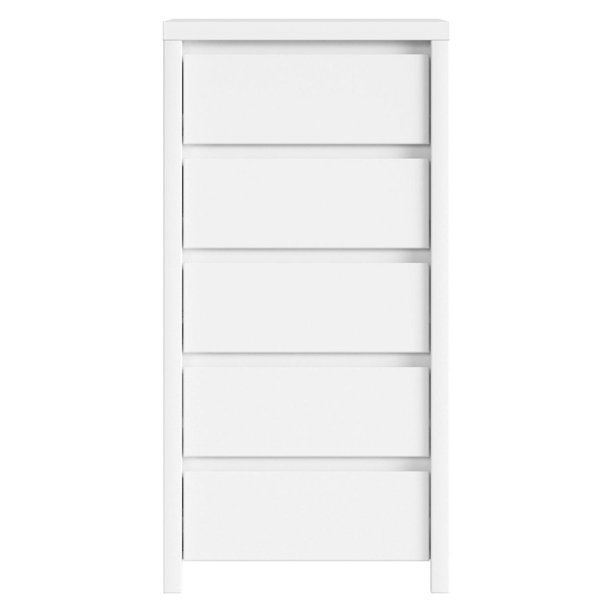 Comoda dormitor alba cu sertare KASPIAN, 56X40.5X112.5 CM