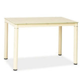 Mese sufragerie sticla crem Galant, 100x60x75