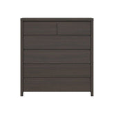 Comoda cu 6 sertare wenge KASPIAN, KOM6S, 104,5X40.5X112 CM