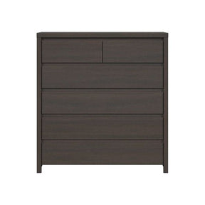 Comoda cu 6 sertare wenge KASPIAN, KOM6S, 104,5X40.5X112 CM