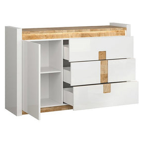Comoda Alameda, alb, 41x147x96,5 CM
