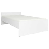 Pat alb Nepo Plus 120, 204x125x44,5-66,5 cm, fara somiera
