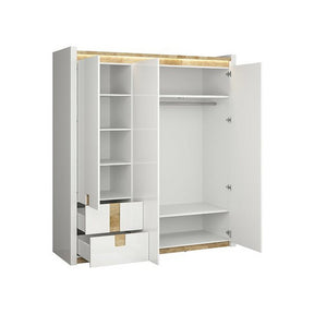 Dulap pentru dormitor alb Alameda, 60X180X201 cm