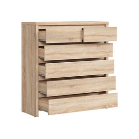Comoda cu 6 sertare stejar sonoma KASPIAN, KOM6S, 104,5X40.5X112 CM