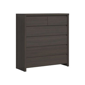 Comoda cu 6 sertare wenge KASPIAN, KOM6S, 104,5X40.5X112 CM