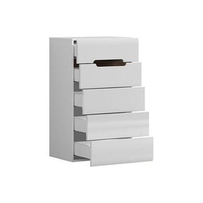 Comoda alba cu 5 sertare AZTECA TRIO, 60X41X104 CM