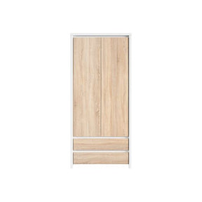 Dulapuri haine 2 usi Kaspian, 90X55.5X200.5 cm