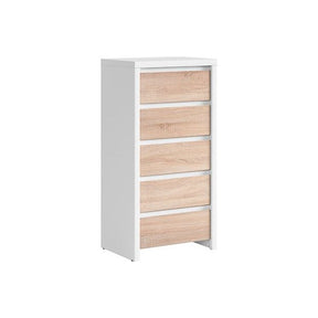 Comoda cu sertare stejar Kaspian KOM5S, 56X40.5X112.5 CM